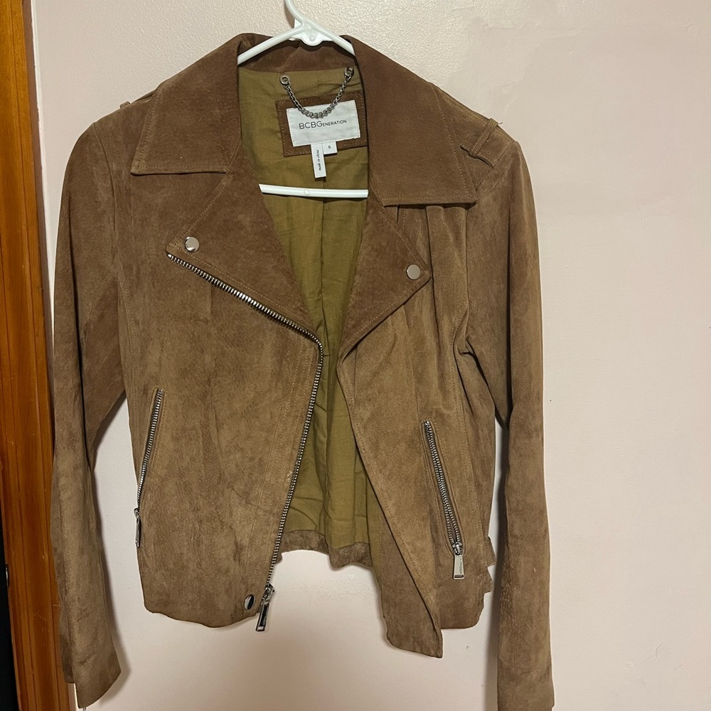 BCBG generation suede jacket